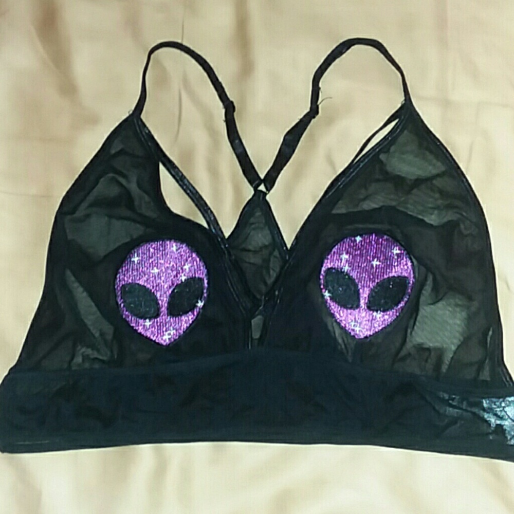 Mesh Alien Bralette